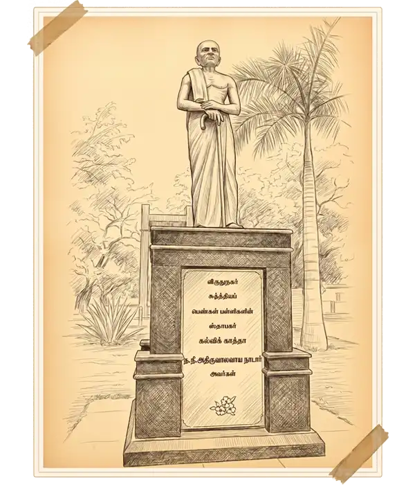 T. A. Thiruvalavaya Nadar, founder who established the Hindu Nadar Girls School in Virudhunagar in 1910 to promote girls' education.